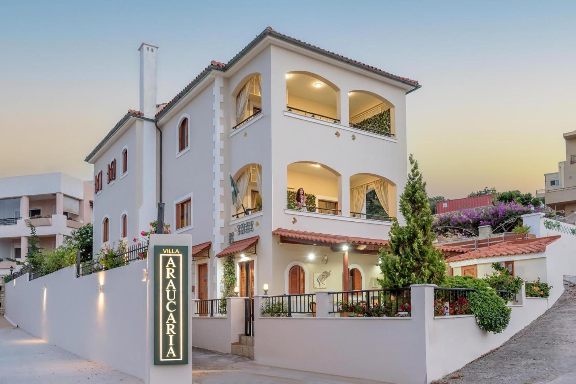 Villa Araucaria - Private Pool, Jacuzzi, Sea View Rethymno  Exterior photo